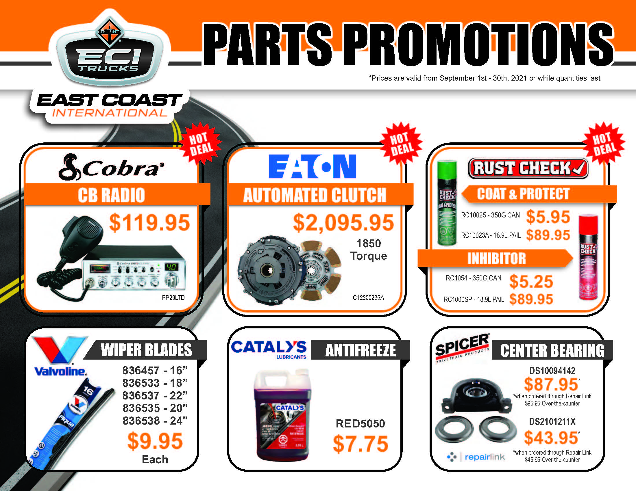 Specials Parts East Coast International Trucks, Inc. Moncton New